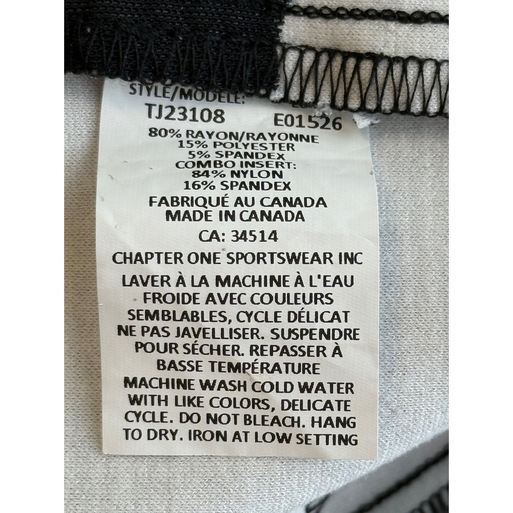 Adrienne Vittadini Black White Micro Grid Pull On Straight Leg Pants Womens Sz L - Picture 11 of 11